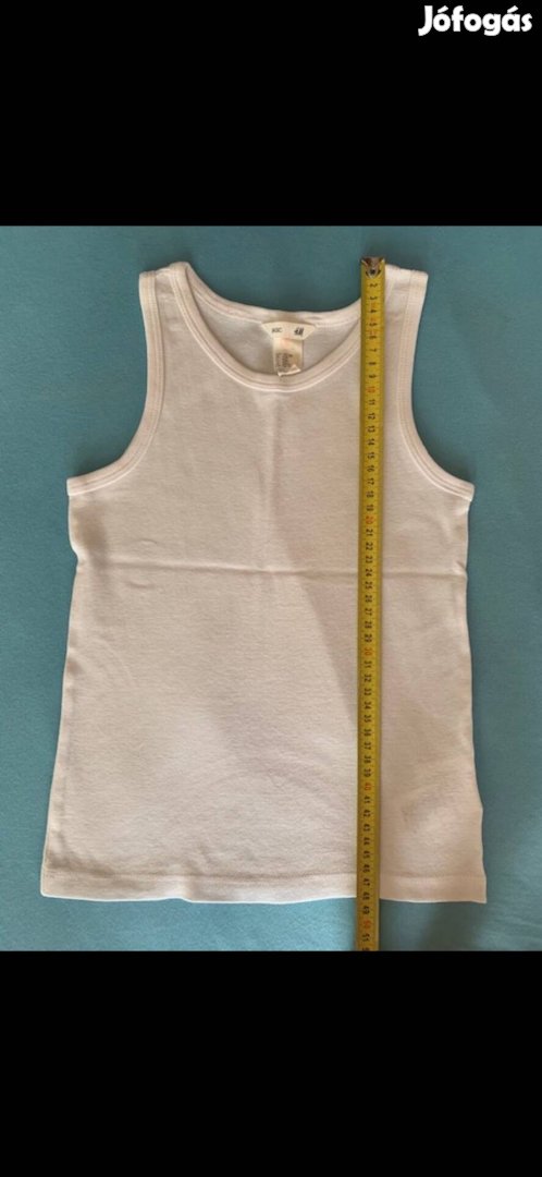 Kisfiú trikó póló 122-128-as, HM, fehér