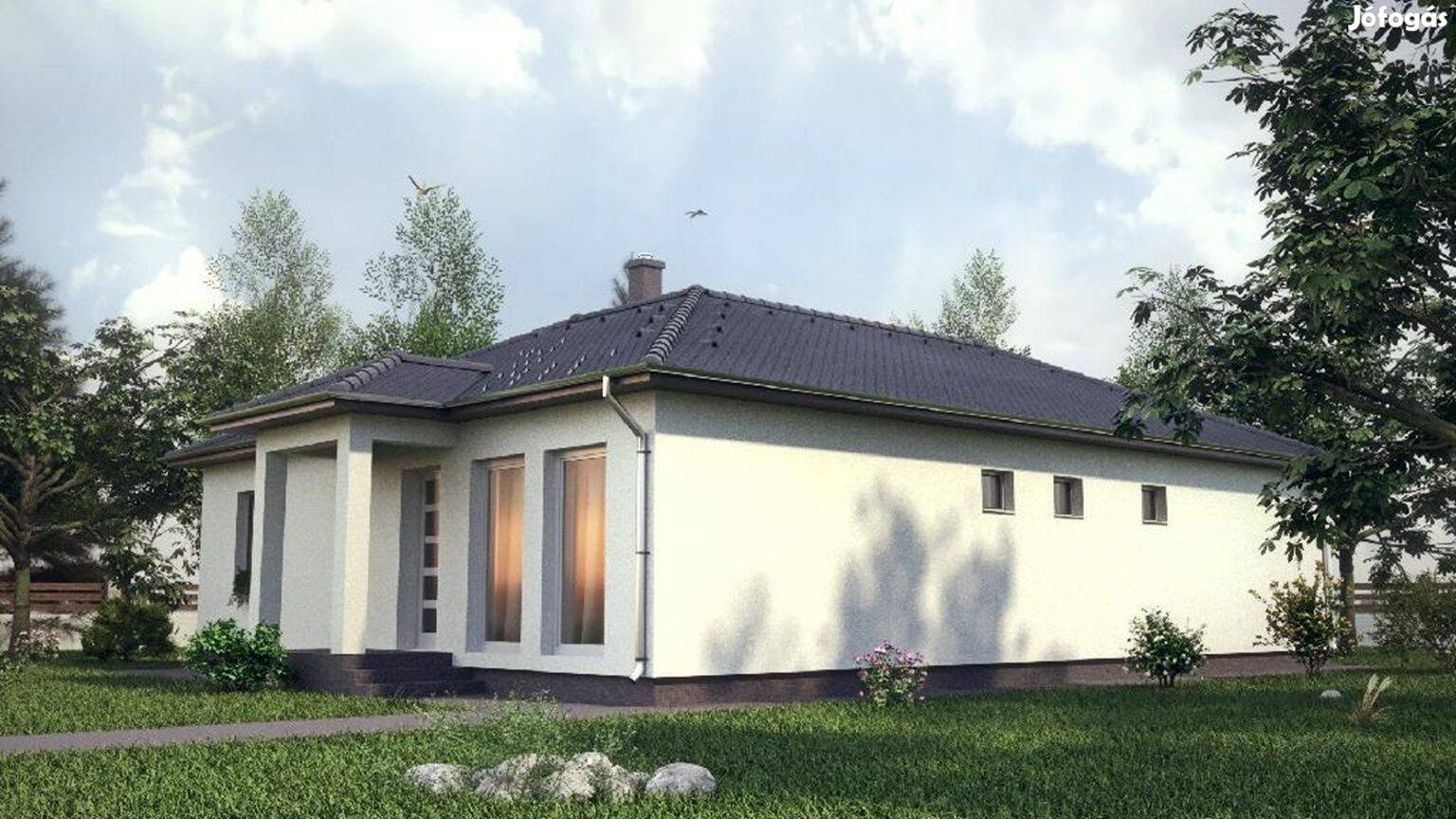 Kiskunhalason 120 m2-es családi ház 732 m2 telken