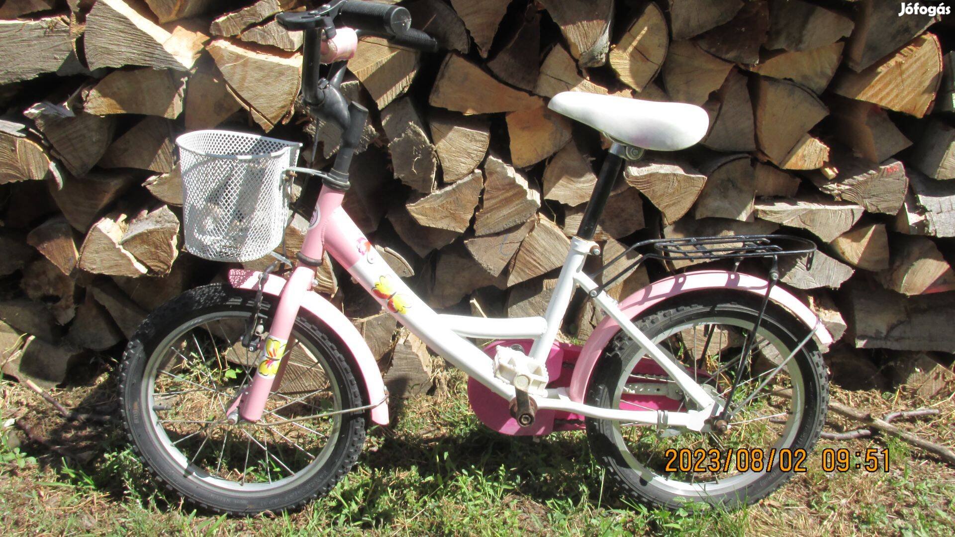 Kislány bicikli 16"-os (pillangós)