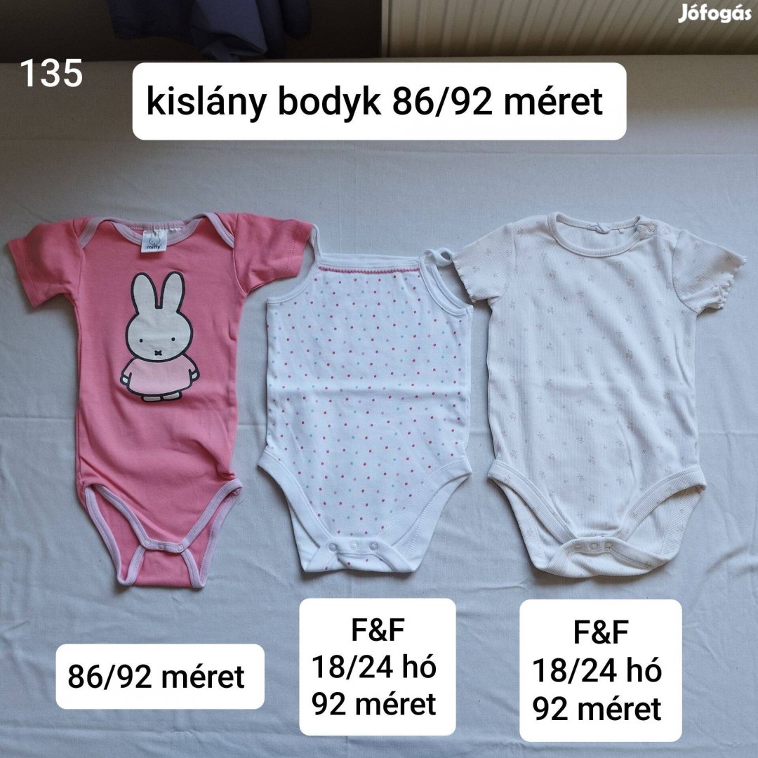 Kislány bodyk 92 méret