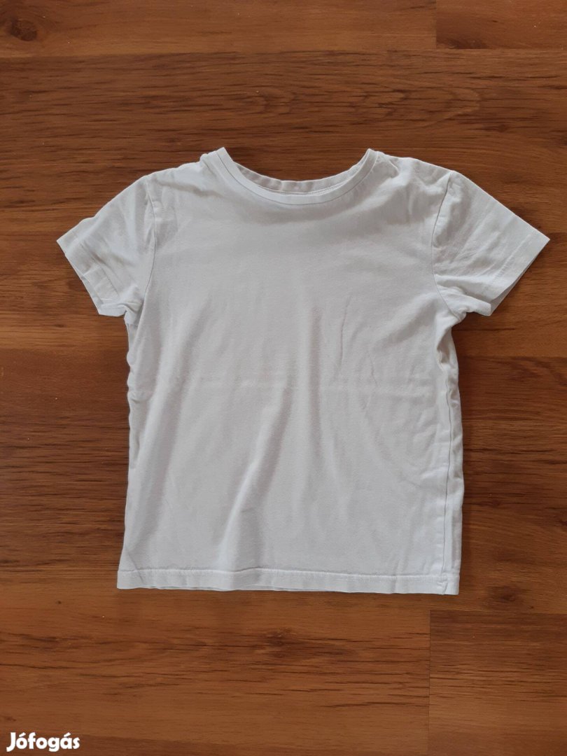 Kislány fehér póló, 128