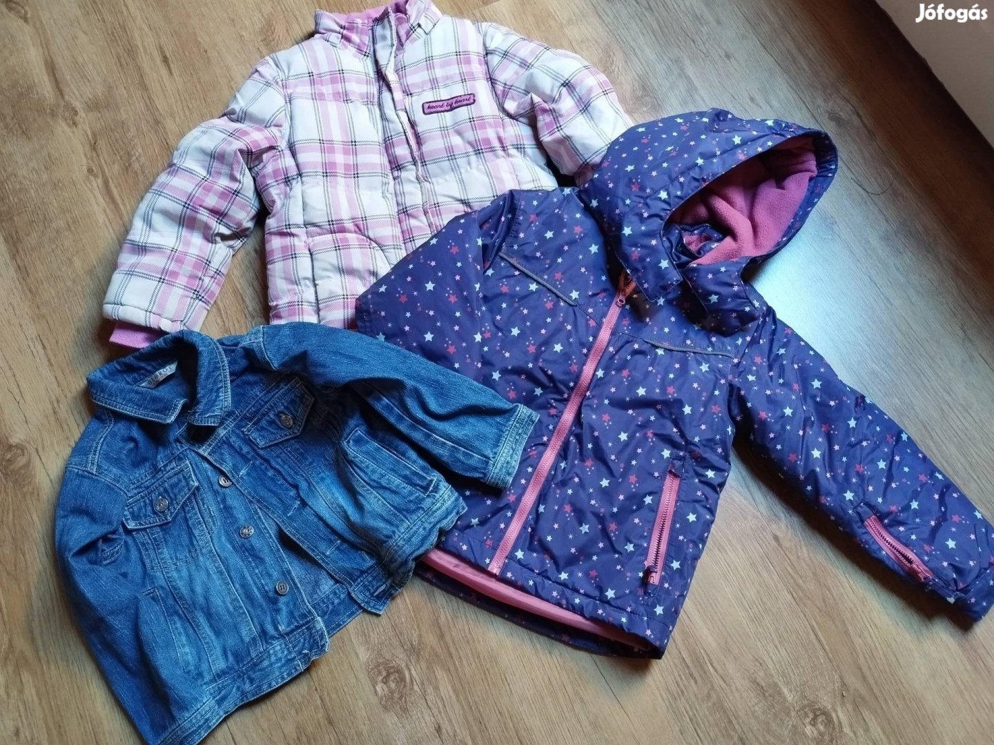 Kislány kabát csomag (kb. 4-6 évesnek)