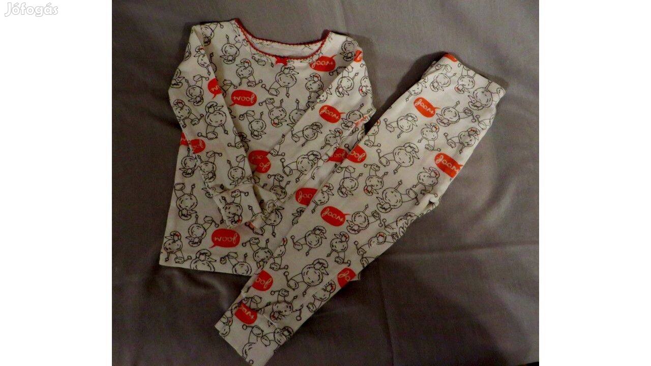 Kislány pizsama, 18 hó Nadrág Hossz 43 cm, Szélesség 23 cm