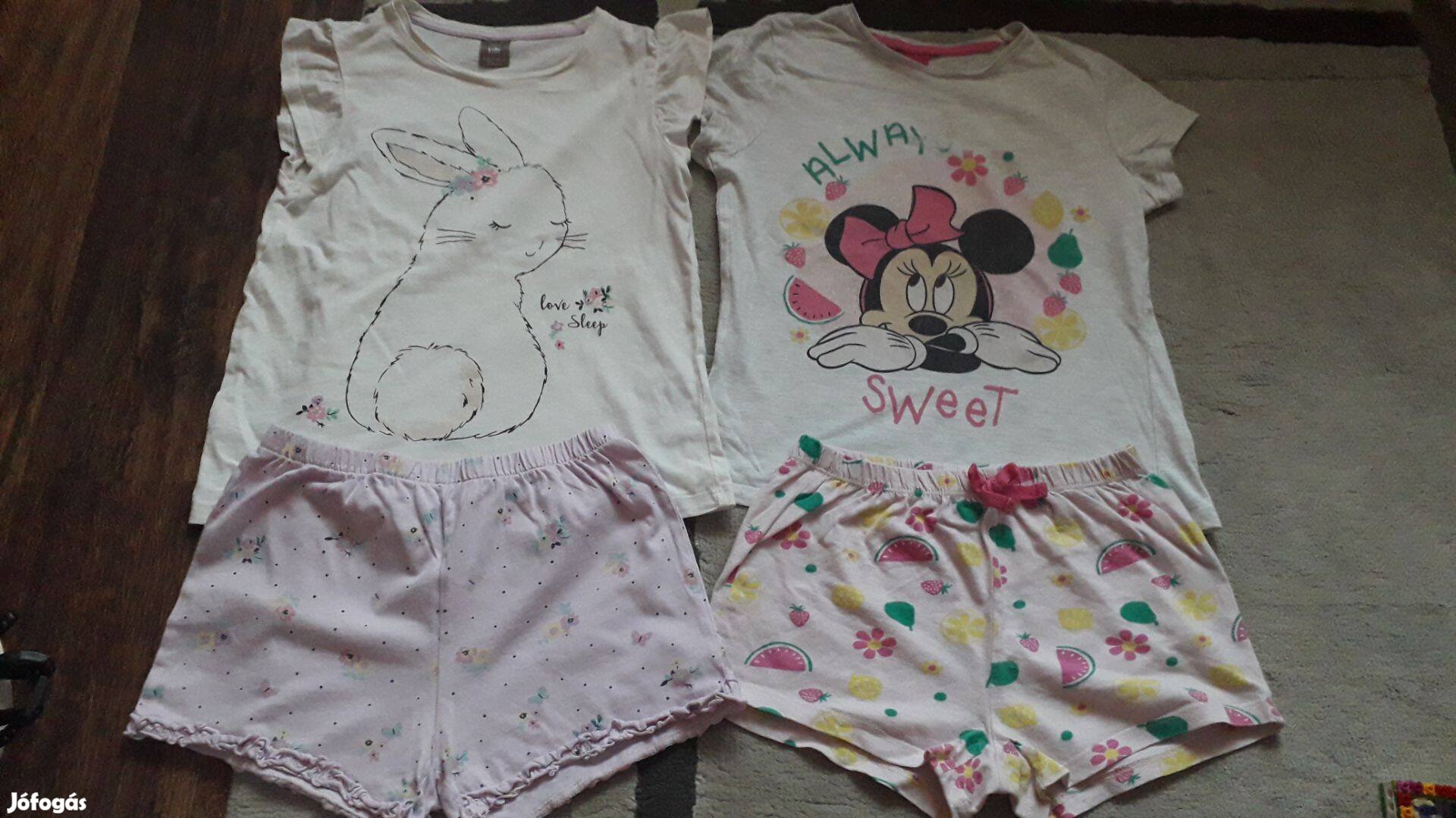 Kislány ruha szettek 6-8 év nyuszis újszerű 1400 Ft 2 szett