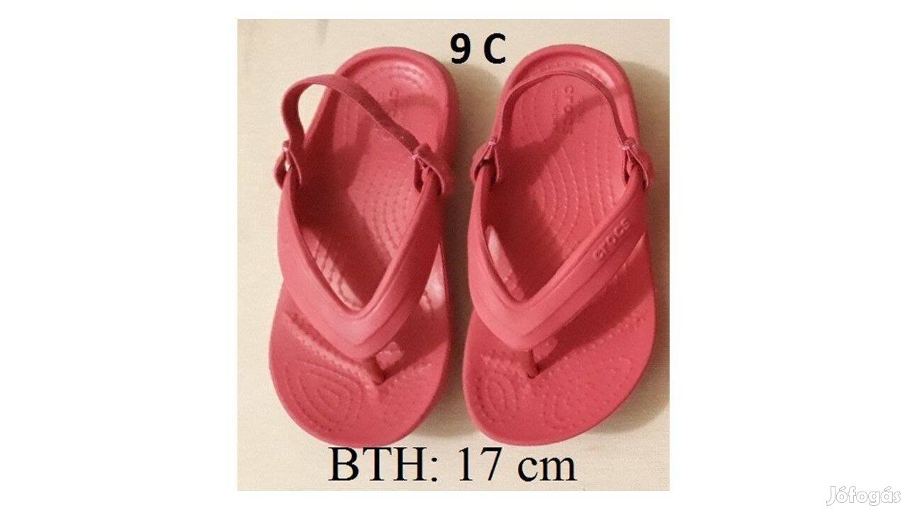 Kislány strandpapucs, Crocs, BTH 17 cm, EU 28