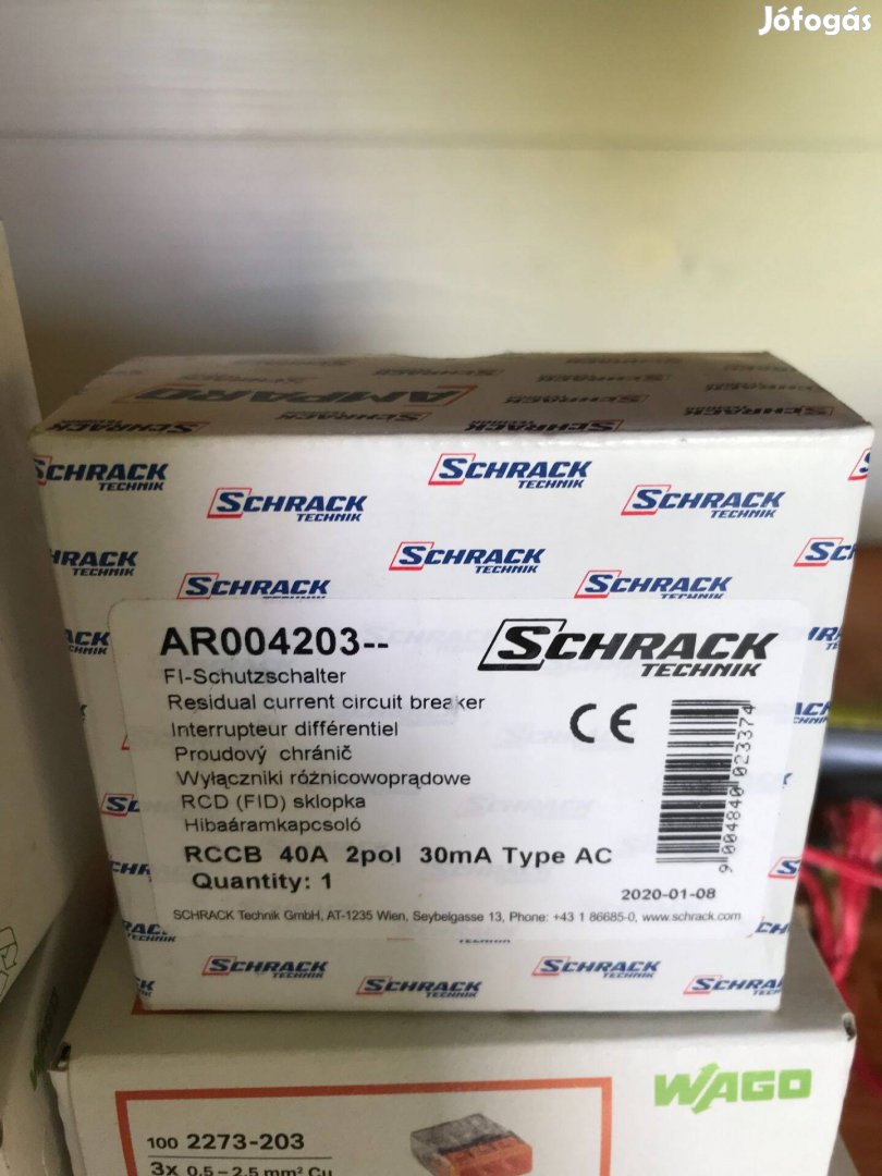 Kismegszakító, Hibaáram kapcsoló Amparo 10kA 40A, 30mA, Schrack