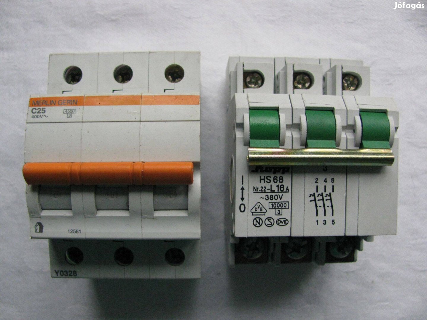 Kismegszakítók L16, C25 háromfázisú