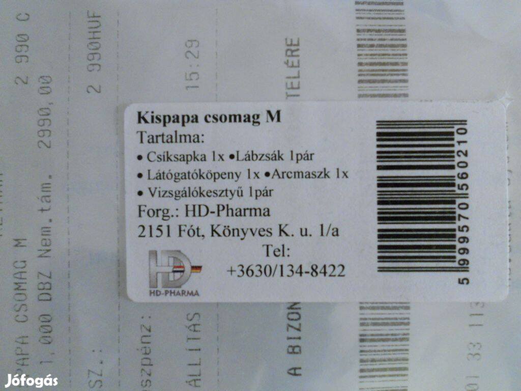 Kispapa csomag - fehér M