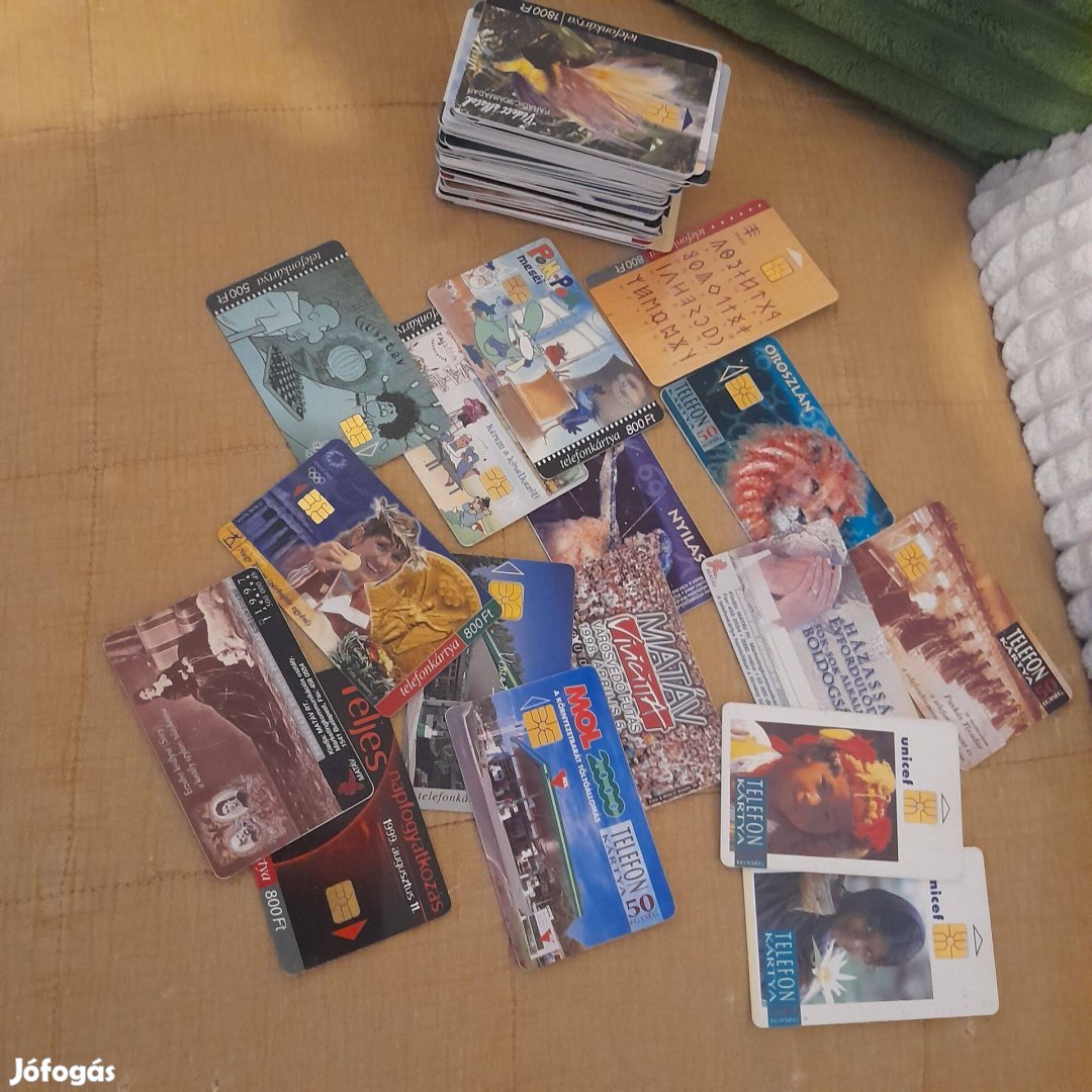 Kispéldányszámban kiadott telefonkártyák