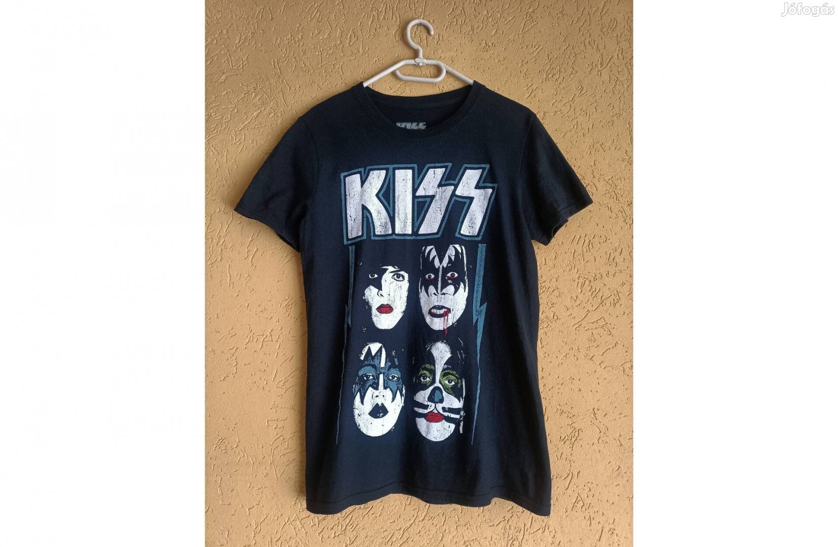 Kiss, vintage rajongói póló. S