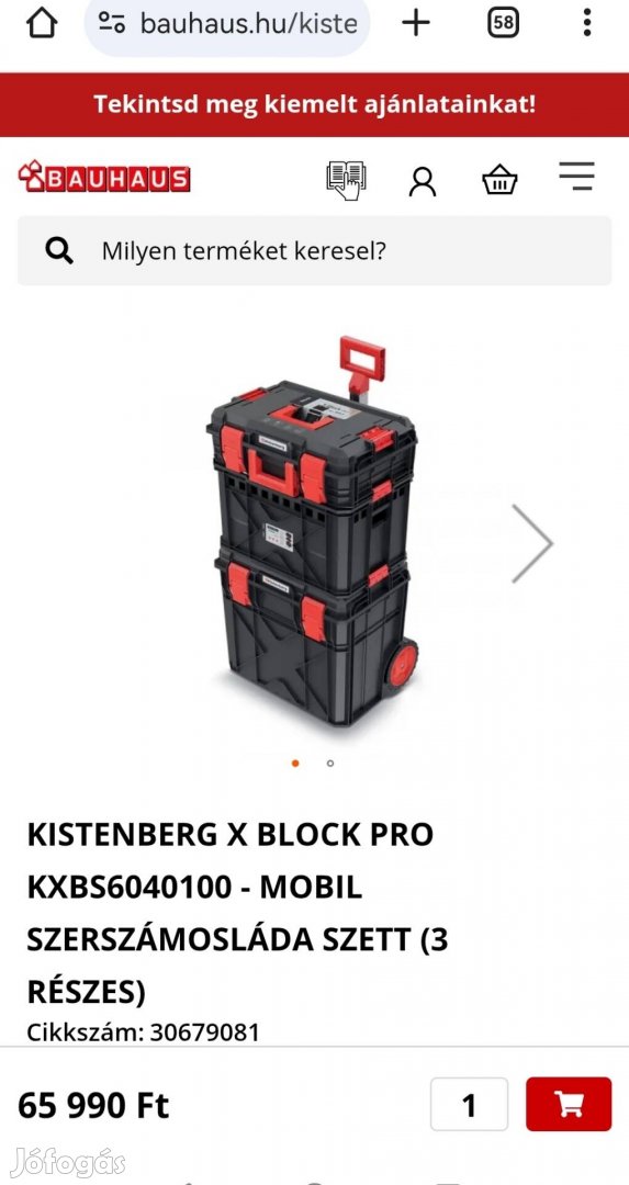 Kistenberg Xblock pro szerszámos láda szett
