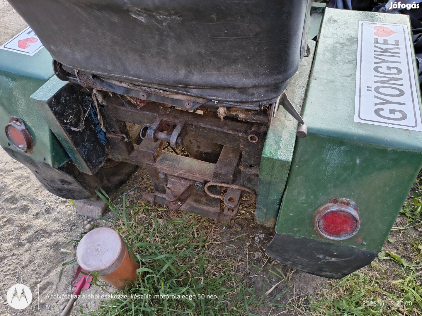 Kistraktor Pannónia motorral 