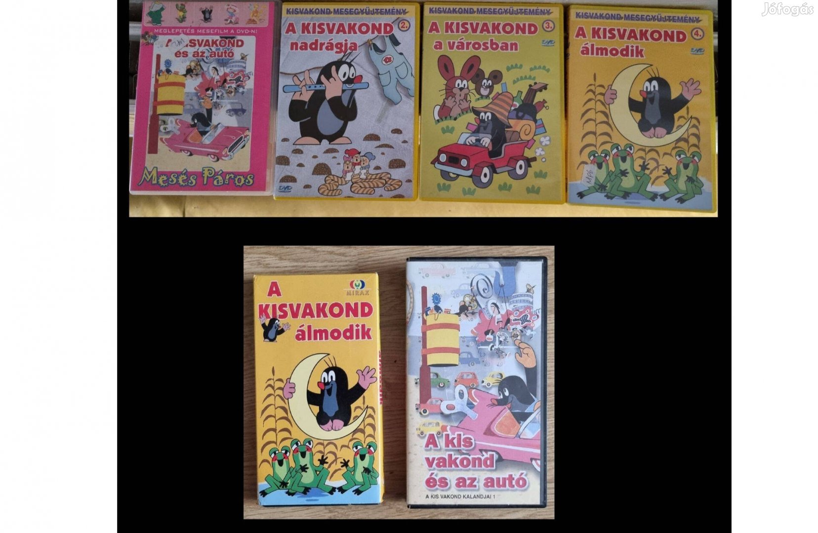 Kisvakond mese DVD-k és VHS-ek