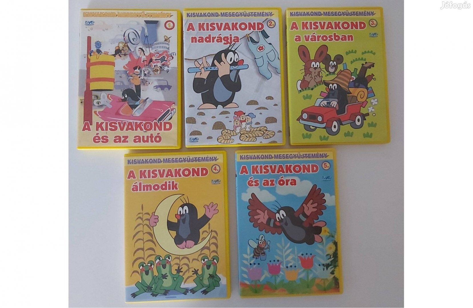 Kisvakond mesegyűjtemény DVD 1.-2.-3.-4.-5