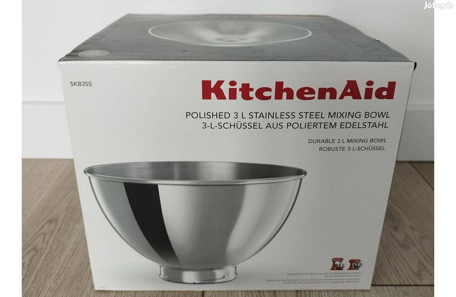 Kitchenaid 3L- es rozsdamentes tál. 5KB3SS