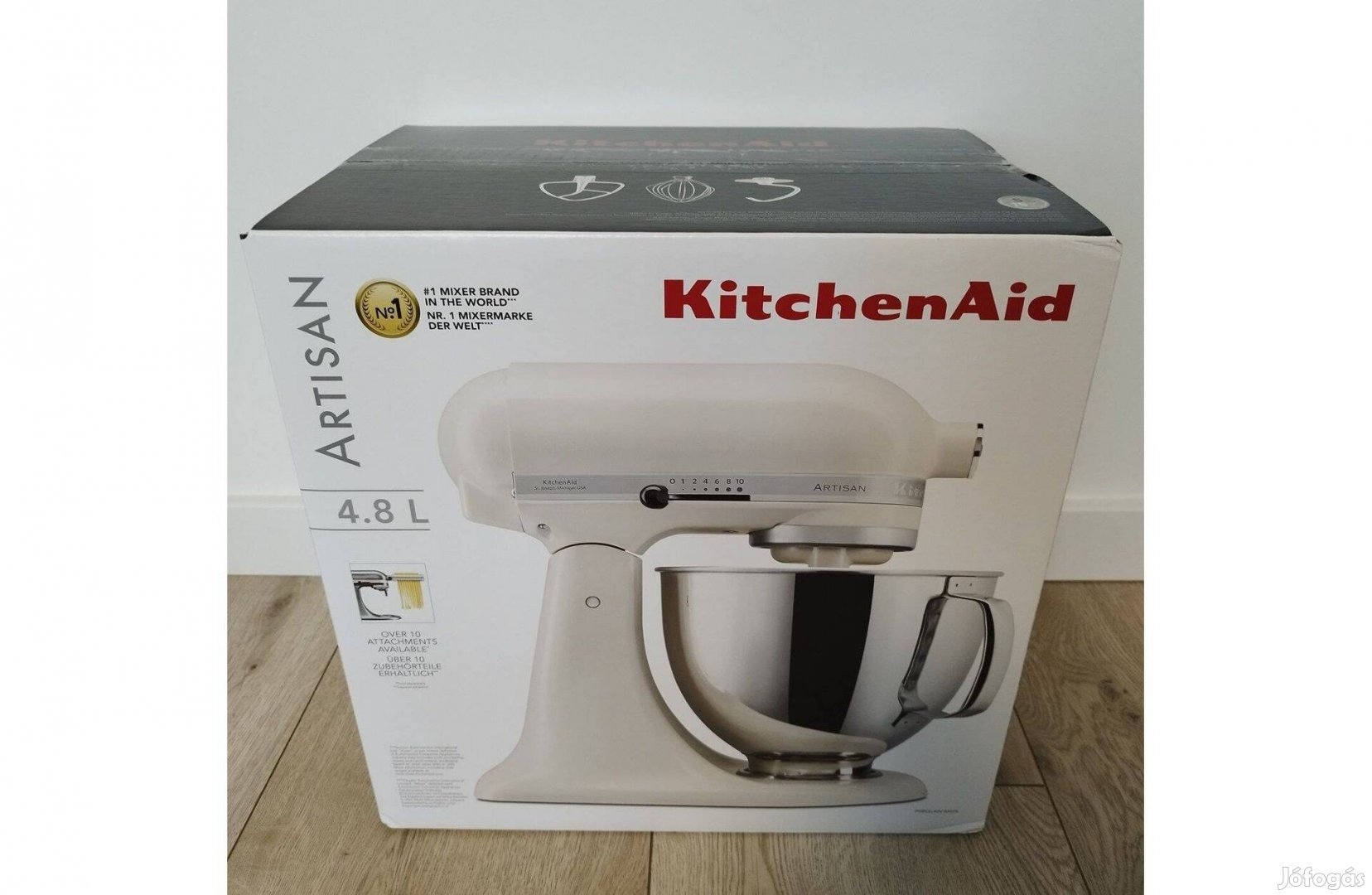 Kitchenaid Artisan 4,8L konyhai robotgép, dagasztó 5Ksm125EPL porcelán