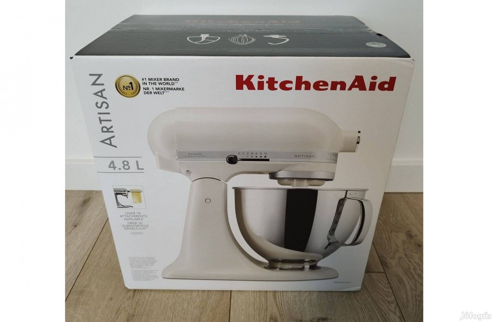 Kitchenaid Artisan 4,8L robotgép, dagasztó. Porcelán szín 5Ksm125EPL