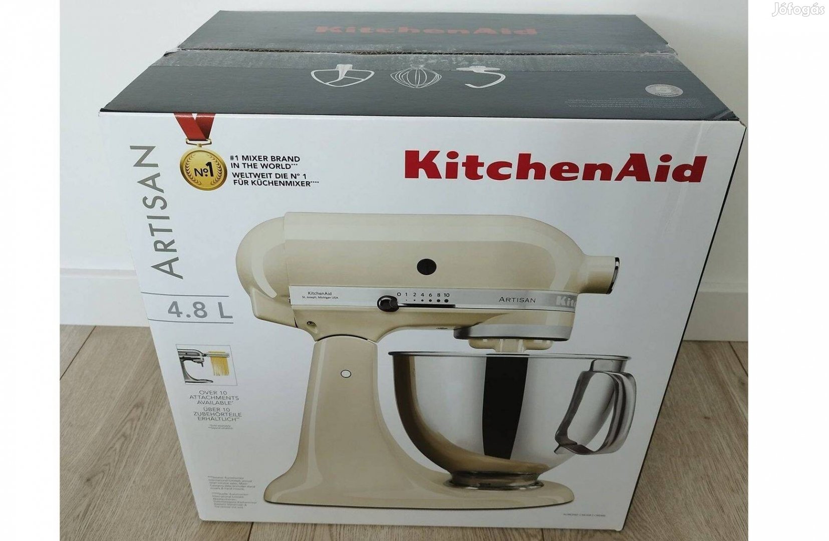 Kitchenaid Artisan 4,8 l konyhai robotgép, dagasztó 5Ksm125EAC creme