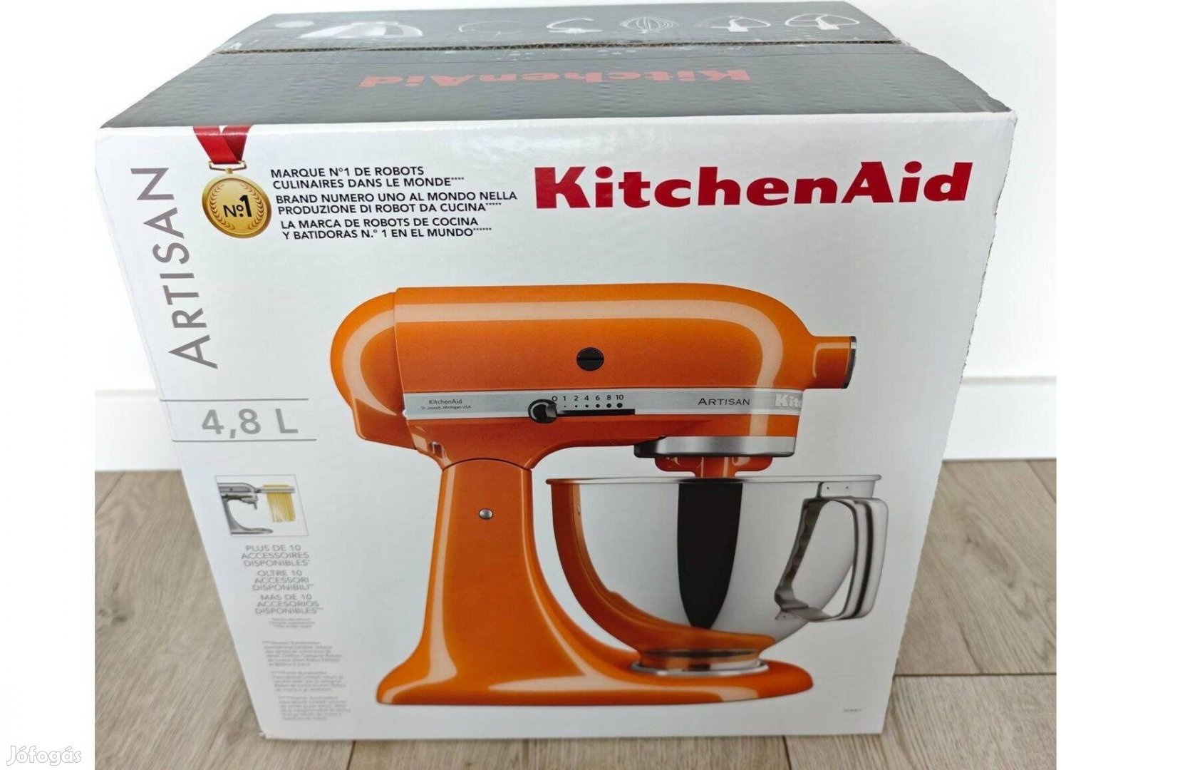 Kitchenaid Artisan robotgép 4,8L mézsárga 5Ksm175Psehy