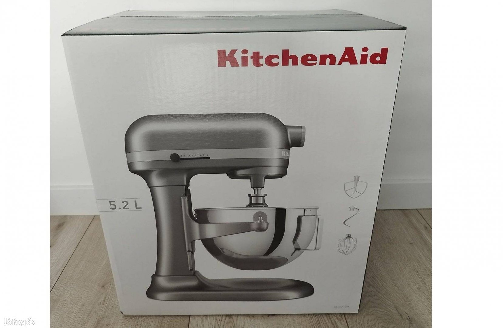 Kitchenaid Heavy Duty 5,2L emelőkaros robotgép, dagasztó 5Ksm55Sxxecu