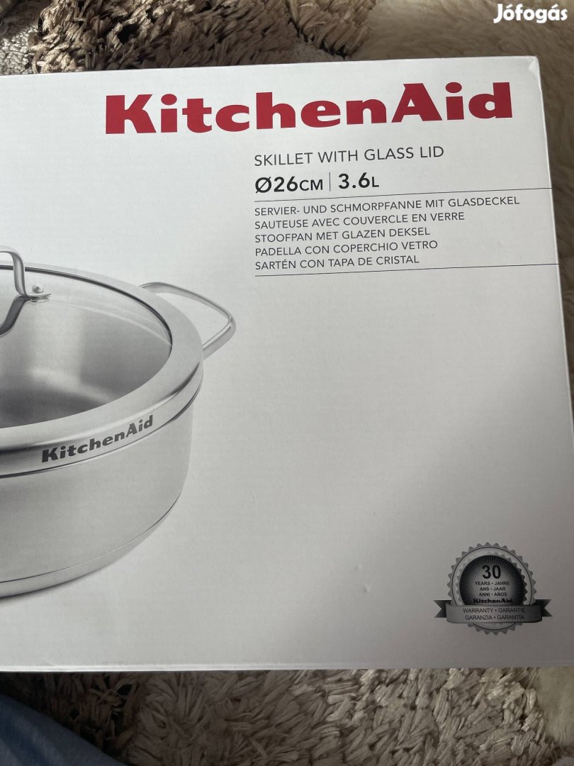 Kitchenaid labos , üveg tetővel 3.6L, 26 cm