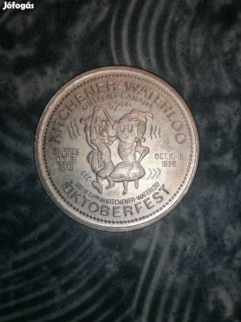 Kitchener Waterloo 1986 érme