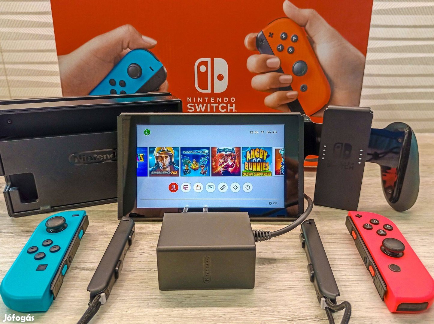 Kitűnő Nintendo Switch + 30 játék + tartozékok!