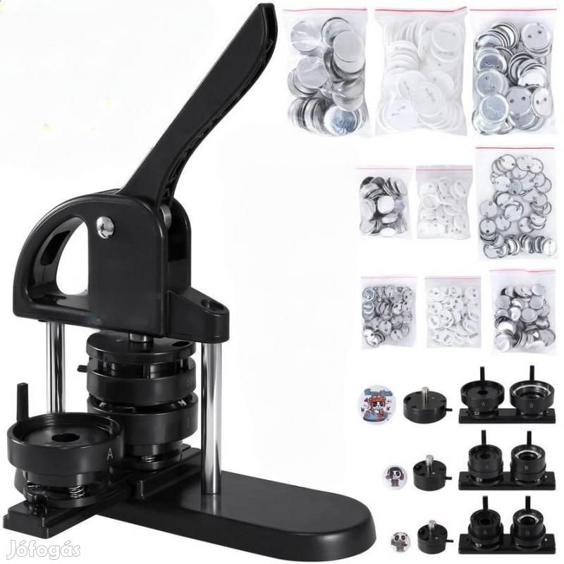 Kitűző készítő gép  Gombkészítő gép 3 az 1-ben  25 / 32&#8230;