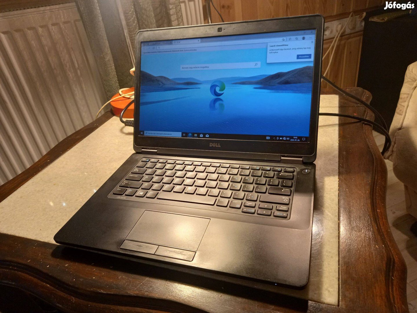 Kiváló Dell webkamerás ultrabook kiváló akkuval, 8 GB ram, 256 SSD