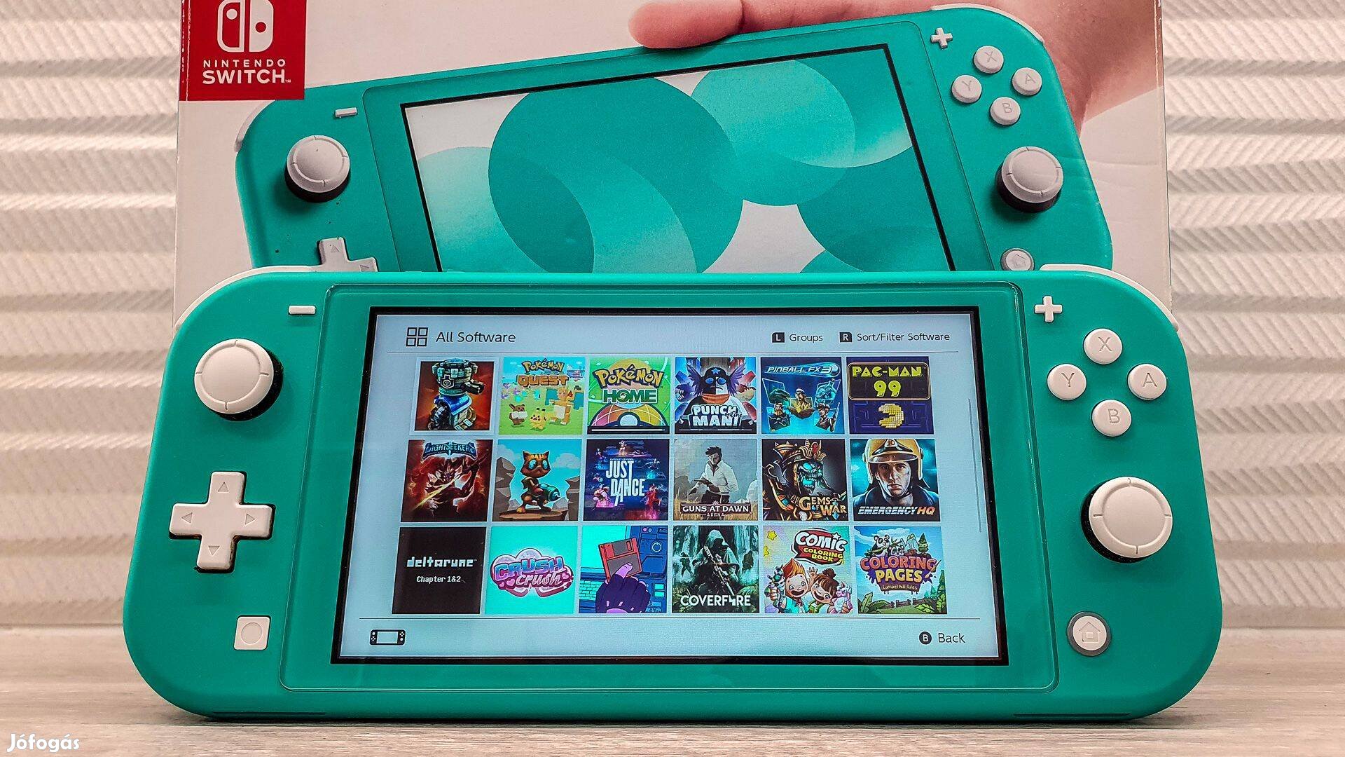 Kiváló Nintendo Switch Lite + 30 játék + tartozékok!