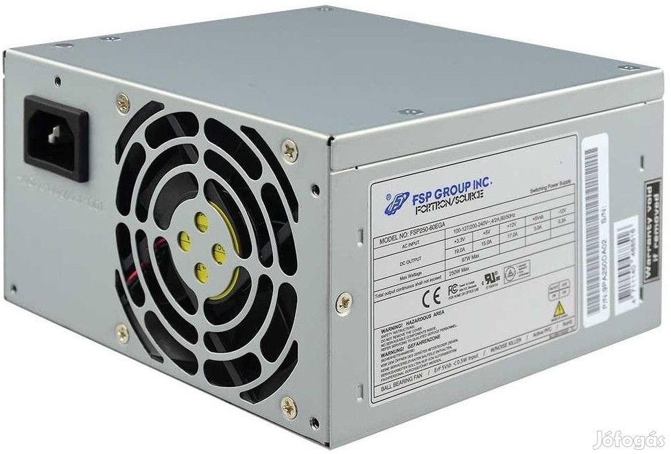 Kiváló, újszerű 250W tápegység FSP250-60EGA INTEC PC