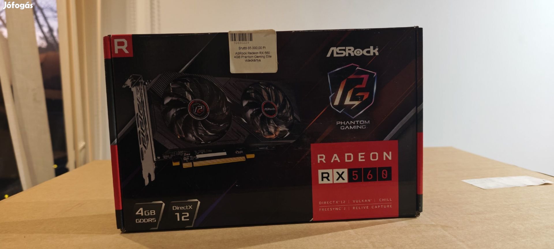 Kiváló, újszerű ASRock Radeon RX560 4GB Phantom Gaming Elite