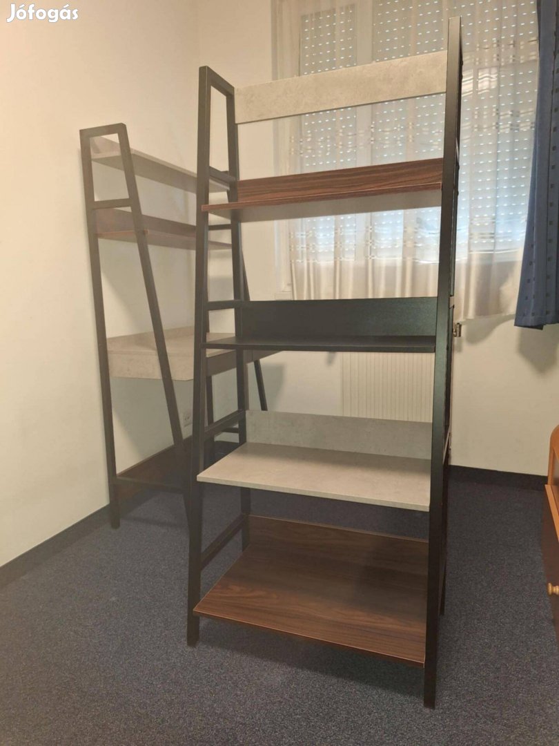 Kiváló állapotú, helytakarékos, létravázas polc