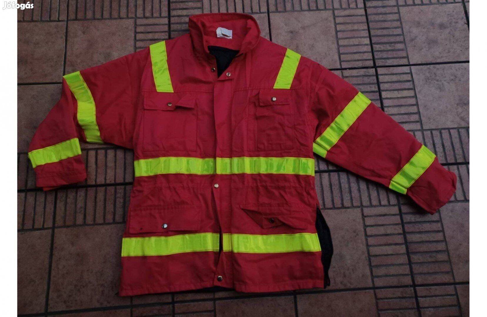 Kivehető bélésű mentőskabát munkás kabát M L