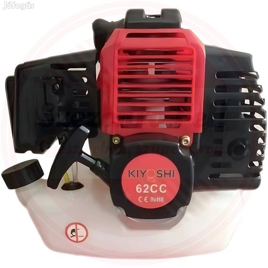 Kiyoshi benzines benzinmotoros fűkasza bozótvágó komplett motor 62cm3