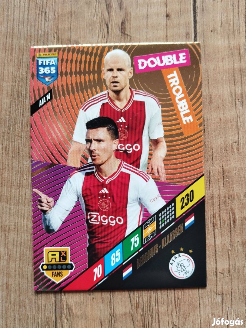 Klassen Berghuis (Ajax) FIFA 365 2024 Double Trouble focis kártya
