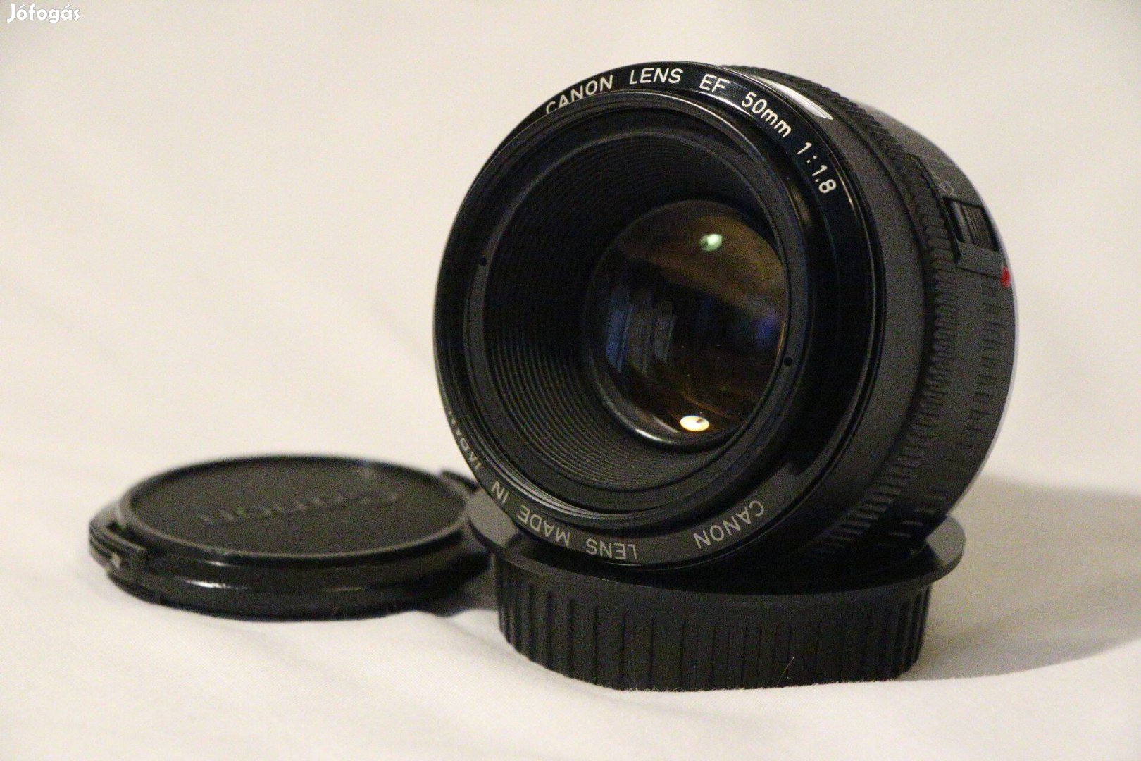Klasszikus Canon EF 50mm/1.8 objektív 1. kiadás, fémbajonettes