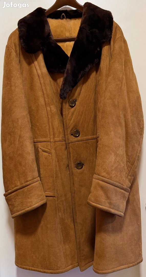 Klasszikus hosszú férfi irhakabunda 176-59-es méret