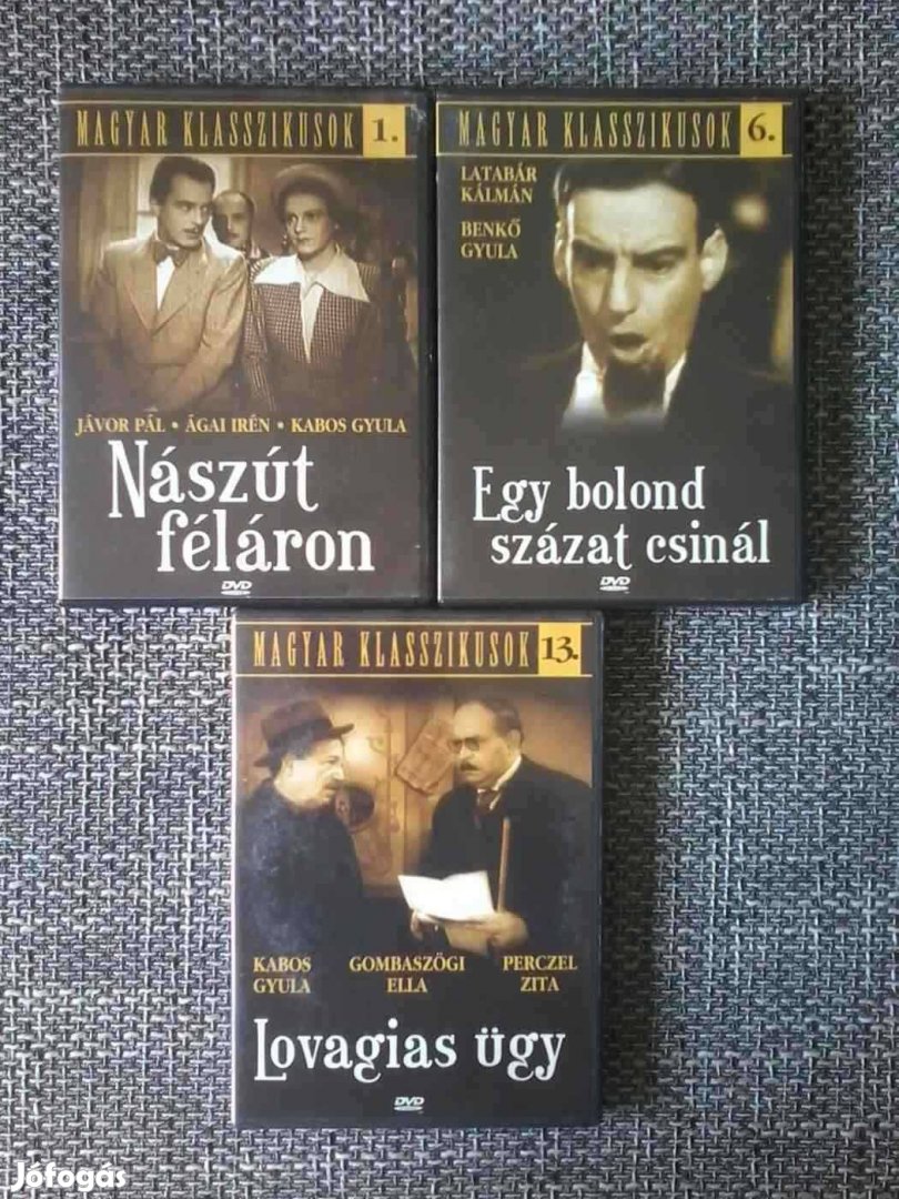 Klasszikus magyar filmek DVD-k