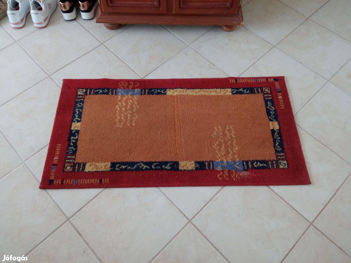 Klasszikus szőnyeg / kis méretű futószőnyeg piros - narancs 60x115 cm