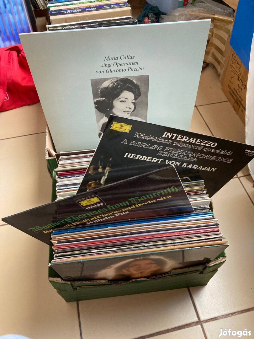 Klasszikus vinyl lemez gyűjtemény