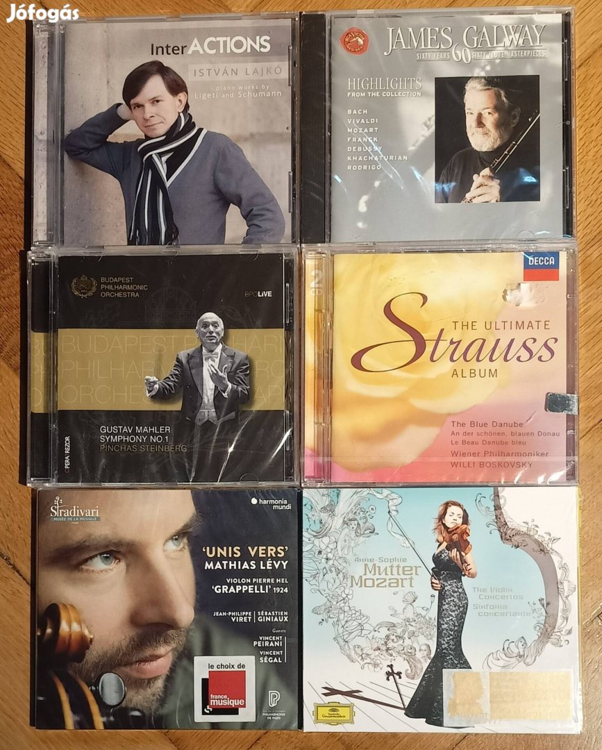 Klasszikus zene CD lemezek bontatlan