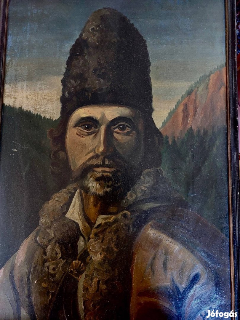 Klaus Kraus német olajfestmény 1865 Stuttgart, szignált