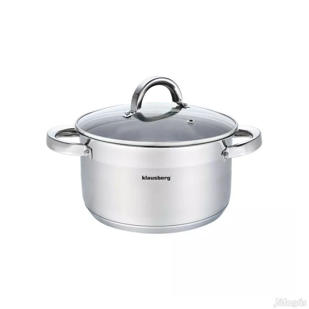 Klausberg Premium lábos 9.5L, 28 cm- rozsdamentes acél, edzett üveg