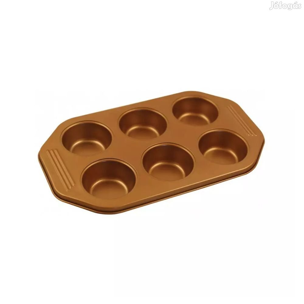 Klausberg tapadásmentes muffin sütőforma 6 darabos (KB-7375)