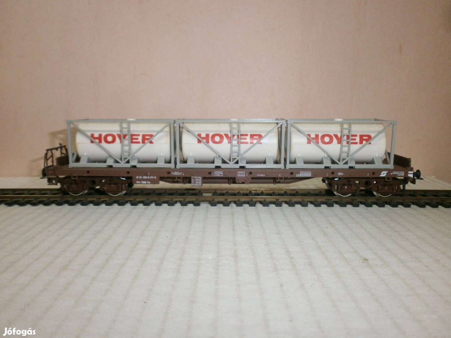 Kleinbahn - Őbb - teher kocsi - H0 + konténerek - ( W-79)