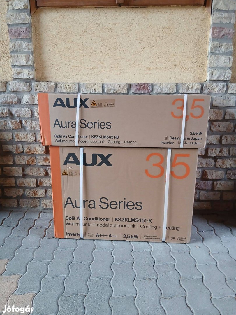 Klíma AUX AURA 3,5 kW A telepítéssel