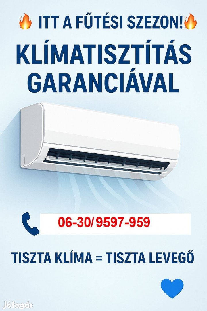 Klíma , hőszivattyú tisztítás, villanyszerelés