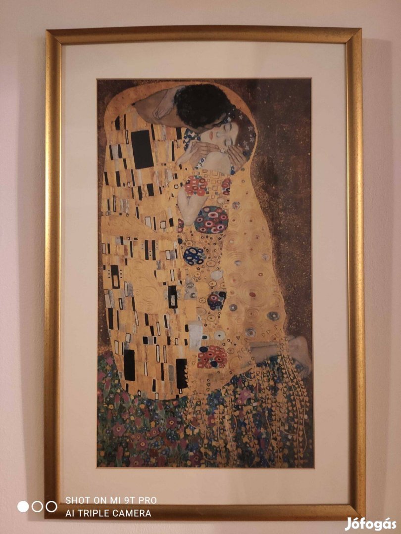 Klimt falikép aranyozott keretben