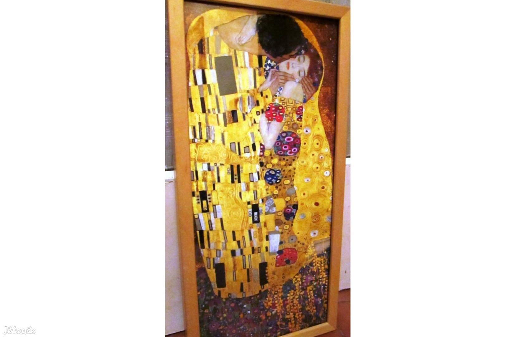 Klimt motívumos kép keretben